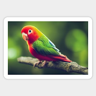 Fantasy Parrot Sticker